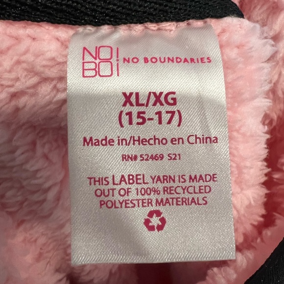 No Boundaries light pink fuzzy sweater - Picture 2 of 2